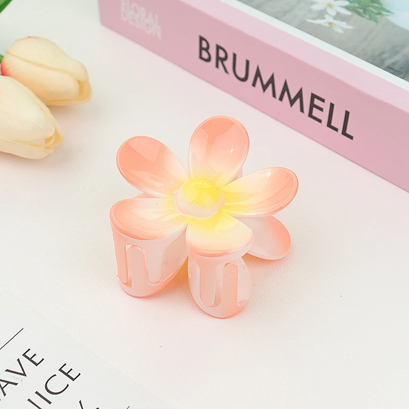 7CM Mattierte Uni-Farbene Blumen-Haarklammern - Premium Haaraccessoires für Frauen/Mädchen (Pferdeschwanz/Haifischklammer) – Detail 22