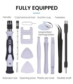 Electronics Screwdriver Set 115 in 1 Precision Screwdriver Tools Nut Driver Professional Magnetic Repair Tools Laptop Repair 12