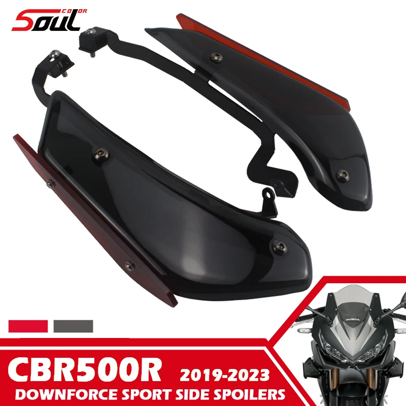 

Спортивные мотоциклетные Спойлеры Downforce Sport с боковой стороны, аэродинамический отражатель крыла Подходит для HONDA CBR500R 2021 2022 2023 CBR-500R 19-23