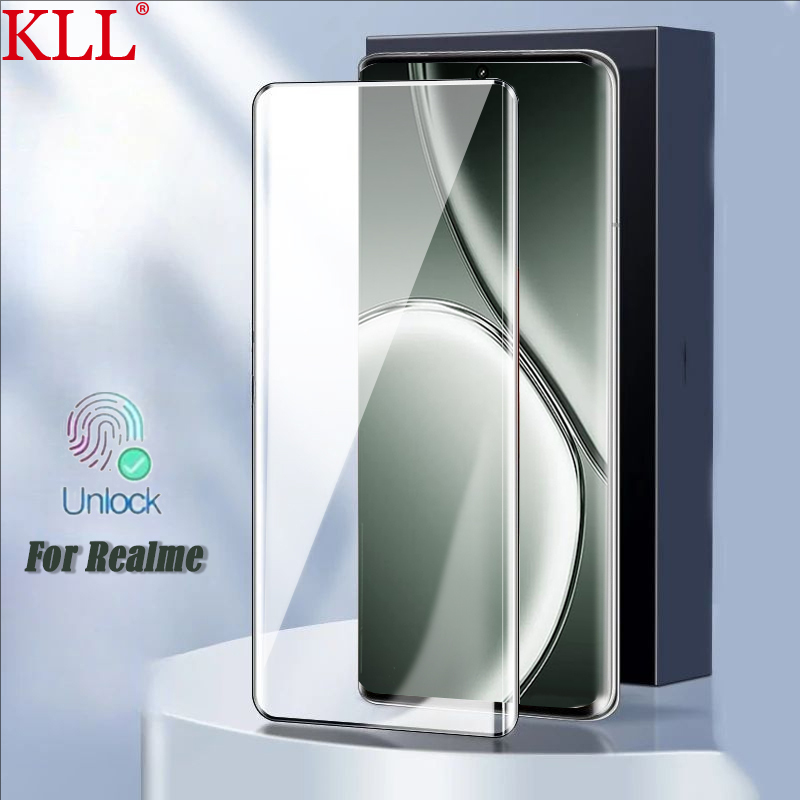 3D Curved Full Glue Unlock Tempered Glass for Realme GT 6 6T GT5 Pro Anti Scratch Screen Protector For Realme GT Neo 6 SE Ultra