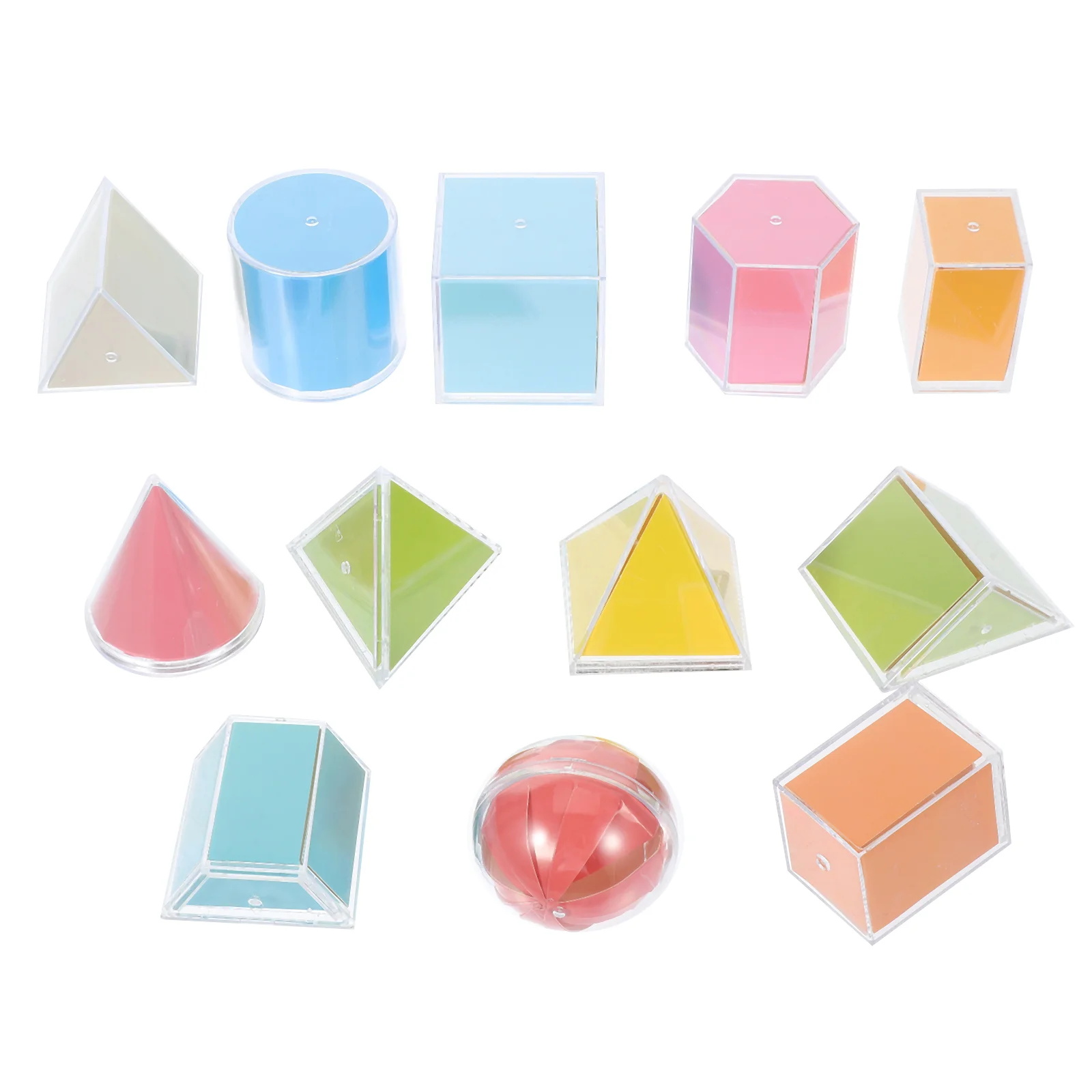 

Solids Geometry Demonstration Model Geometric Blocks Montessori Shapes Plastic Paper