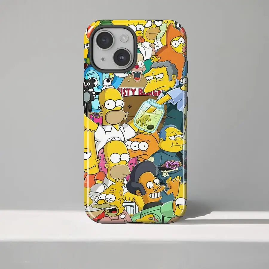 Cartoon The Simpsons Soft Cover Phone Case