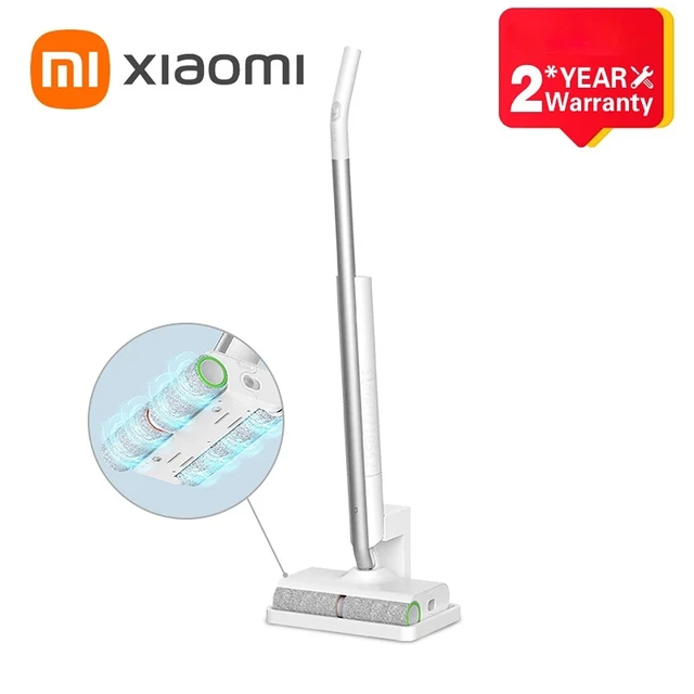 Xiaomi Mijia-mopa eléctrica inalámbrica de doble cepillo, mopa eléctrica  con tracción, electrodomésticos inteligentes, Original - AliExpress