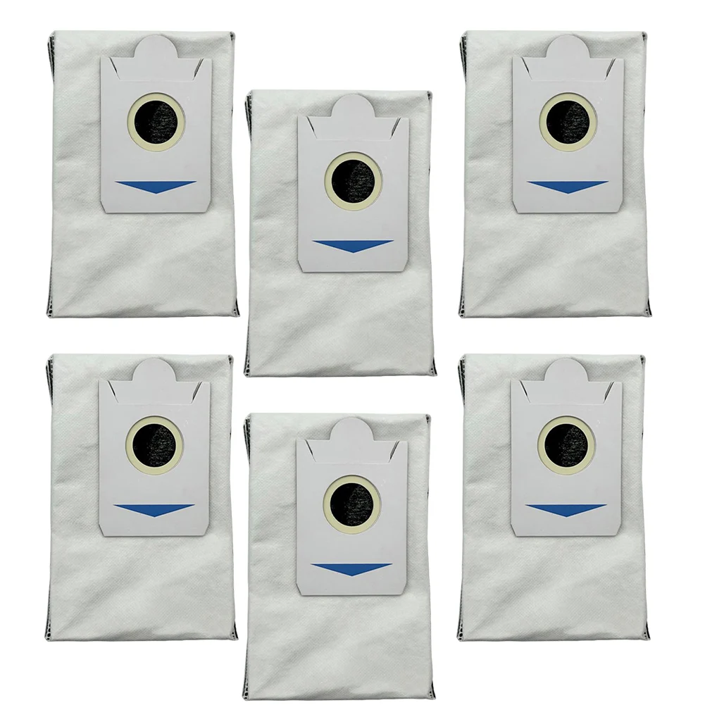 

Long lasting 6Pcs Dust Bags for ECOVACS For DEEBOT DDB030025 X2 Omni Robot Vacuum Cleaner Efficient Dust Collection