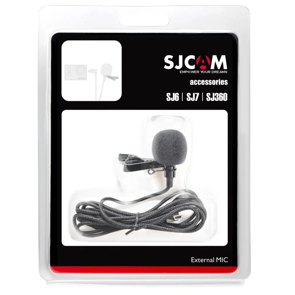 

Sjcam Sports Camera Original Accessories Microphone Short Long Section With Clip Action Cam Suitable For Sj6 Sj7 Sj360 DV