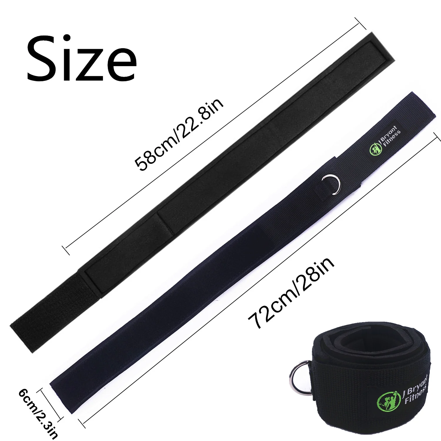 Ankle Straps Fitness Thigh Adjustable D-Ring For Gym Cable Machine