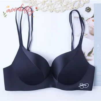 Lingerie sexy senza cuciture V profonda 3/4 tazza push up reggiseno da donna confortevole biancheria intima traspirante intimo femminile senza fili