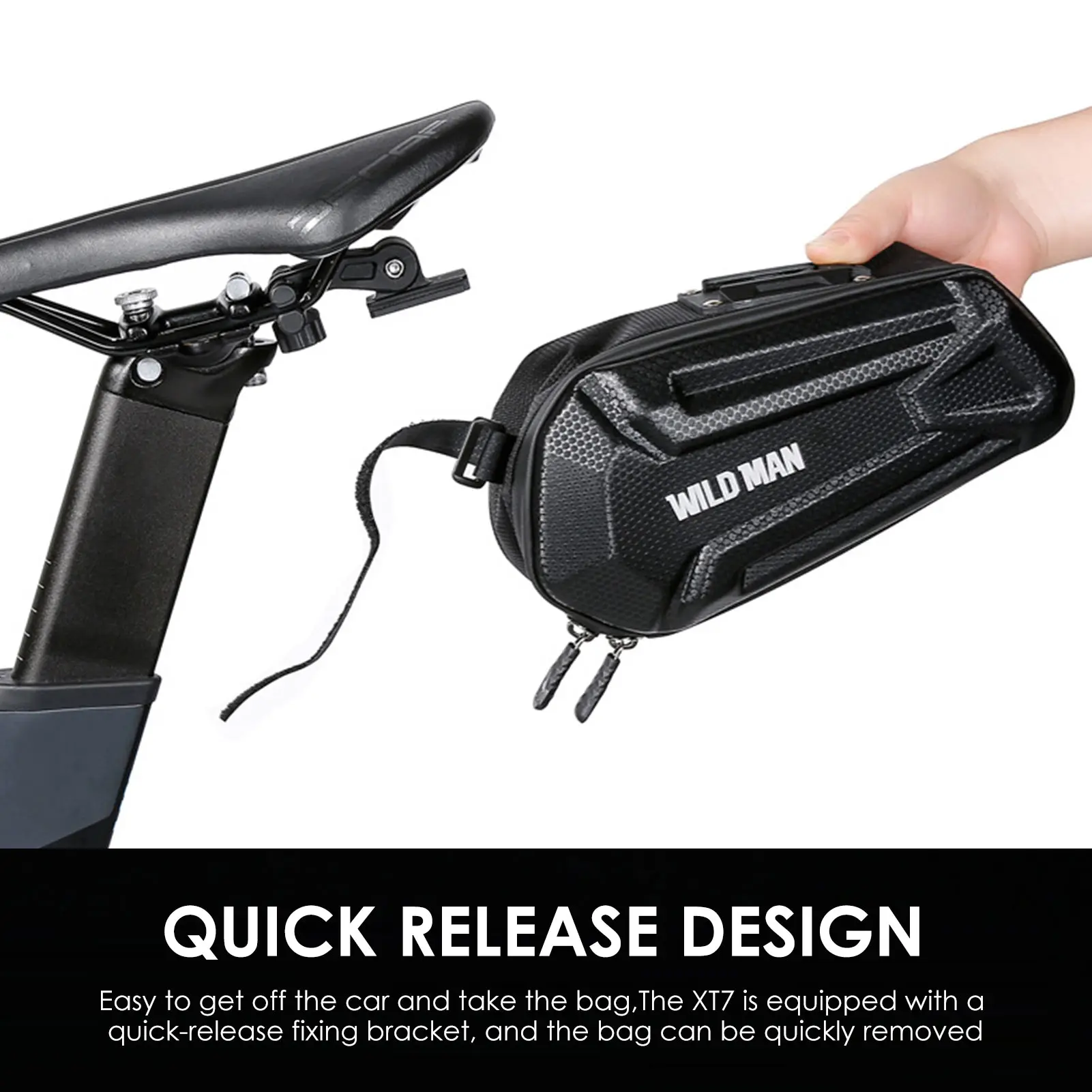 

Сумка на седло велосипедная, л, с быстроразъемным креплением