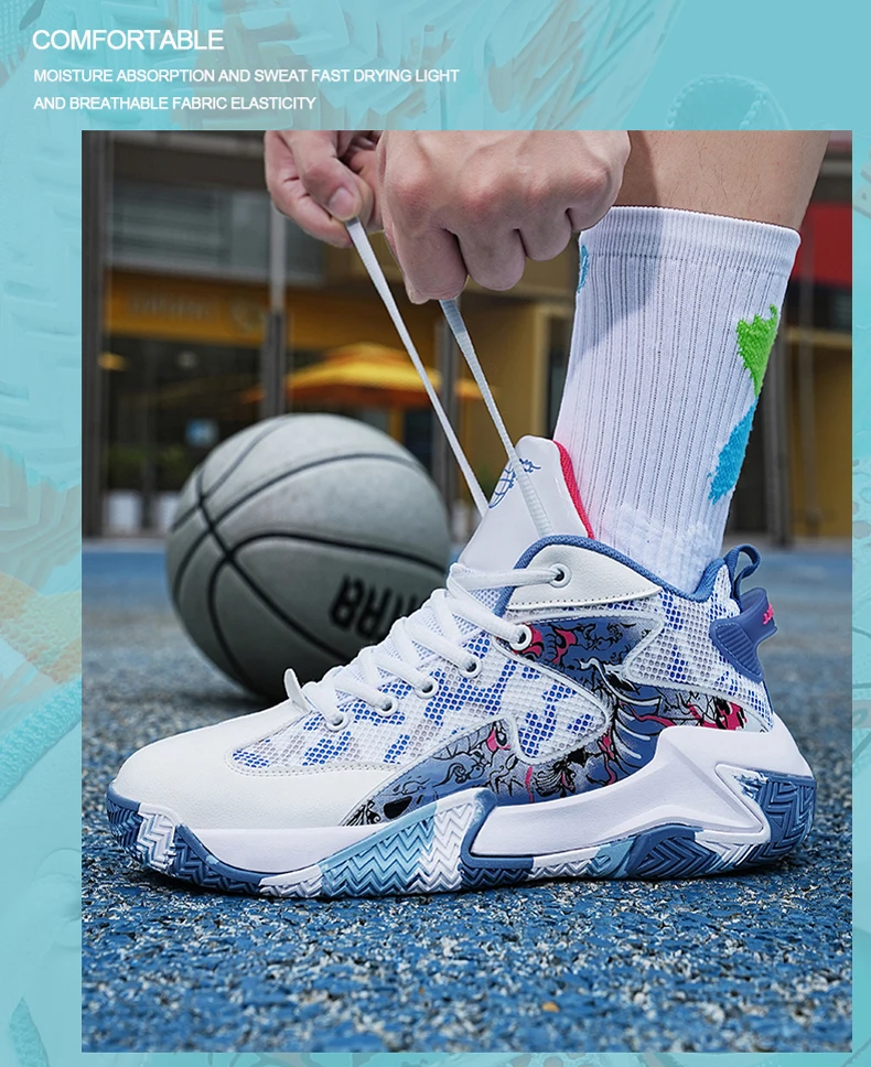 Heren basketbalschoenen ademend voor sport en training_voghion.com