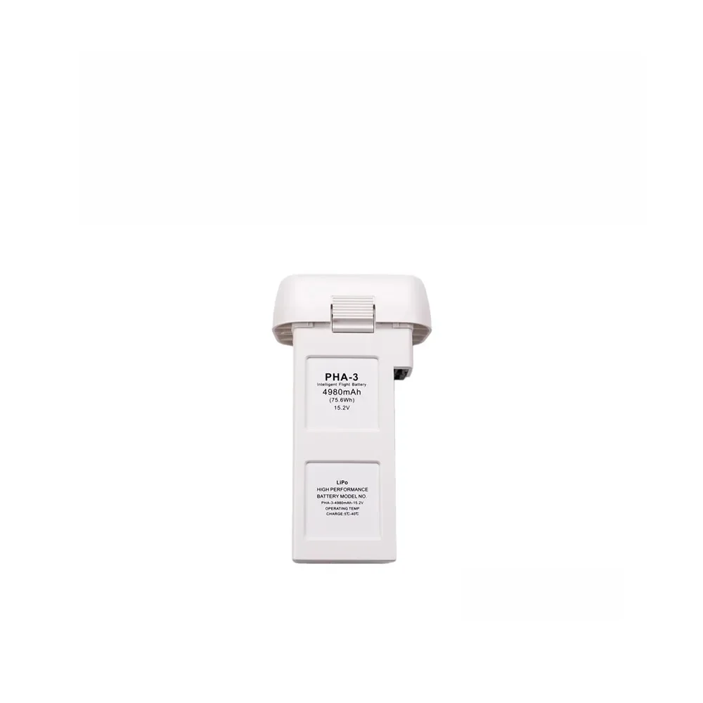 Deux batteries intelligentes 4980mAh/4500mAh pour DJI Phantom 3 côte à côte, montrant leur design compact et leur connecteur.
