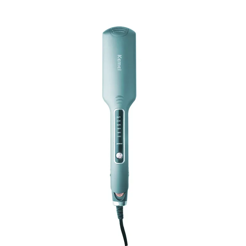 Kemei Km-740 Portable Professional Led Six-speed Flat Iron Negative Ion Anti-scald Hair Straightener Curling Iron