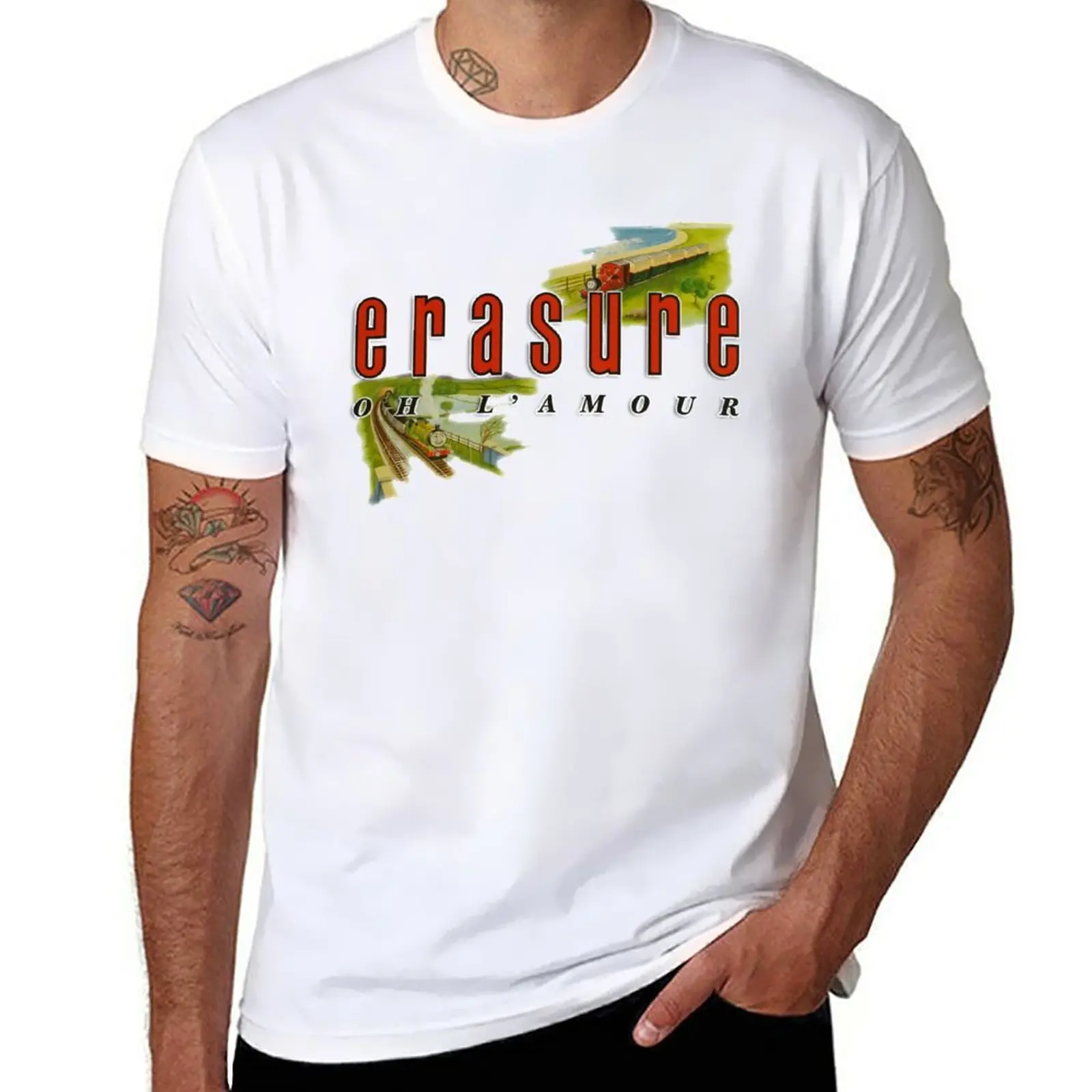 

ERASURE - OH L'AMOUR T-Shirt tops animal prinfor boys anime men clothes