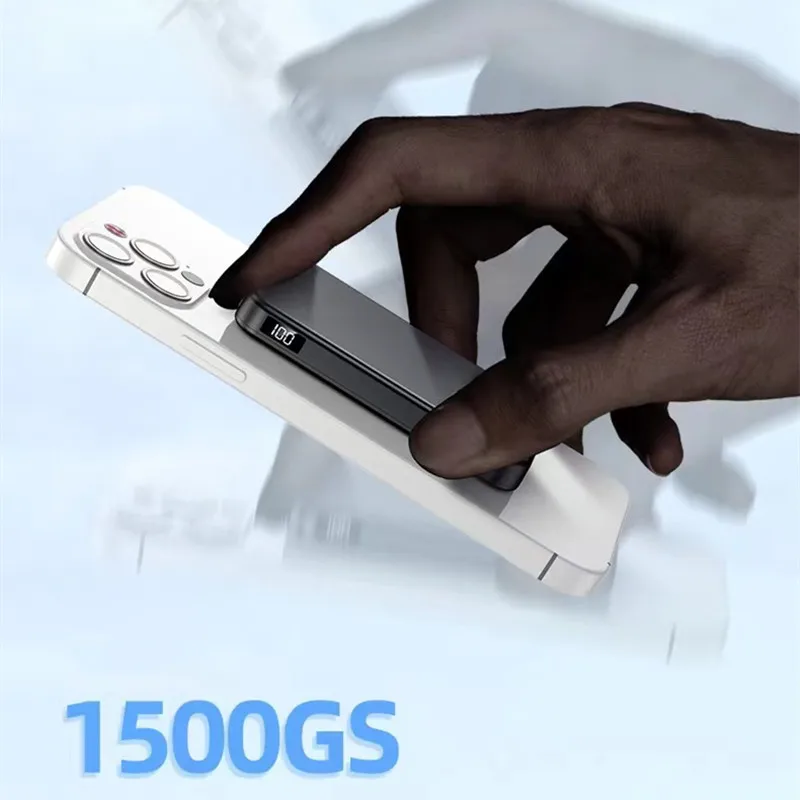 magnetic wireless power bank Magnetic Suction Wireless Charging Treasure PD22.5W Fast Charging Mobile Power Phone  Card Battery External Power For Apple top power bank