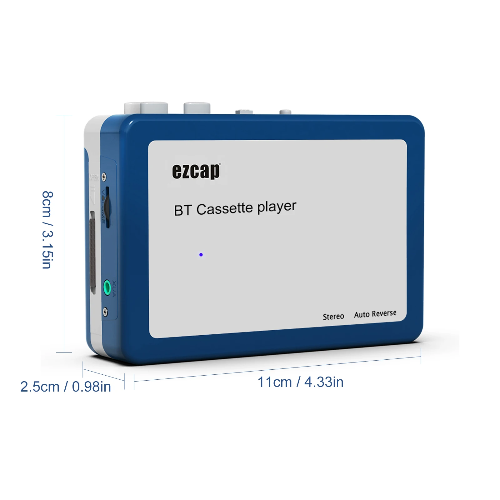 Reshow Walkman Lecteur Cassette Portable Avec Haut-parleur Intégré Et