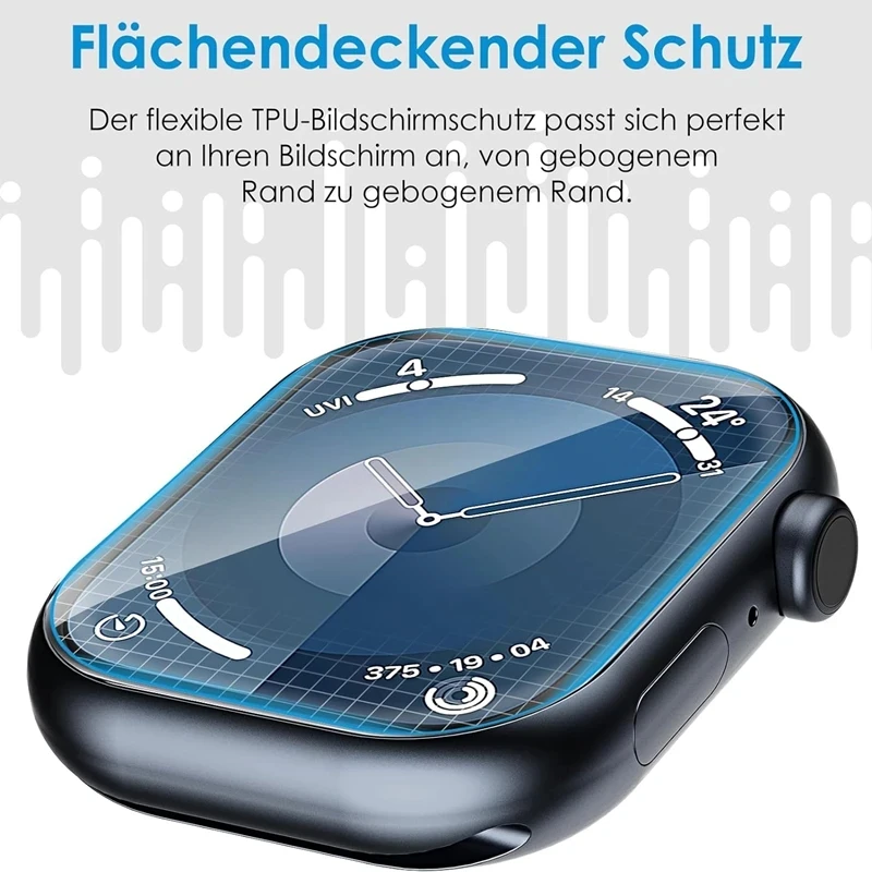 Premium HD Hydrogel Screen Protector Film for Apple Watch - Anti-Scratch & Soft TPU