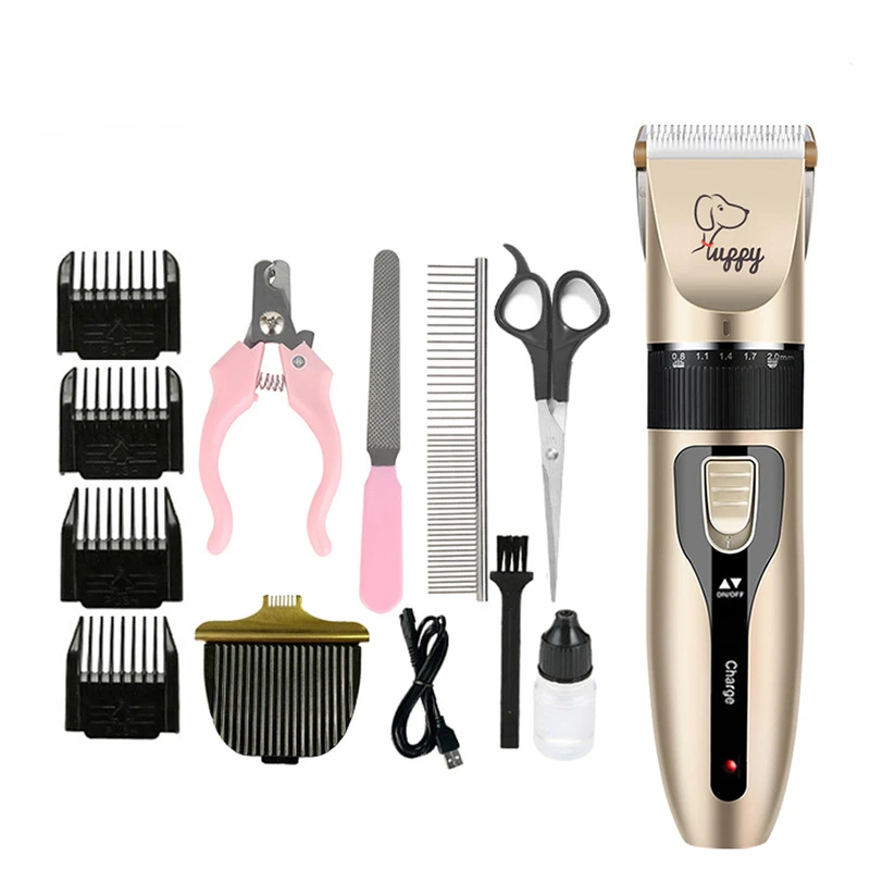 

Professional Electrical Hair Clipper for Pets Grooming Trimmer USB Rechargeable Shaver Low Decibel Animals Haircut Machine