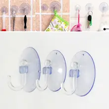 10Pcs Transparent Wall Hooks Suckers Kitchen Bathroom Hangers Suction Cup Hooks tanie tanio CN (pochodzenie)
