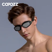 COPOZZ Men Professional Swimming Goggles Electroplate Swim Glasses Anti Fog UV Protection  Adjustable Adult Swim Eyewear Women 2