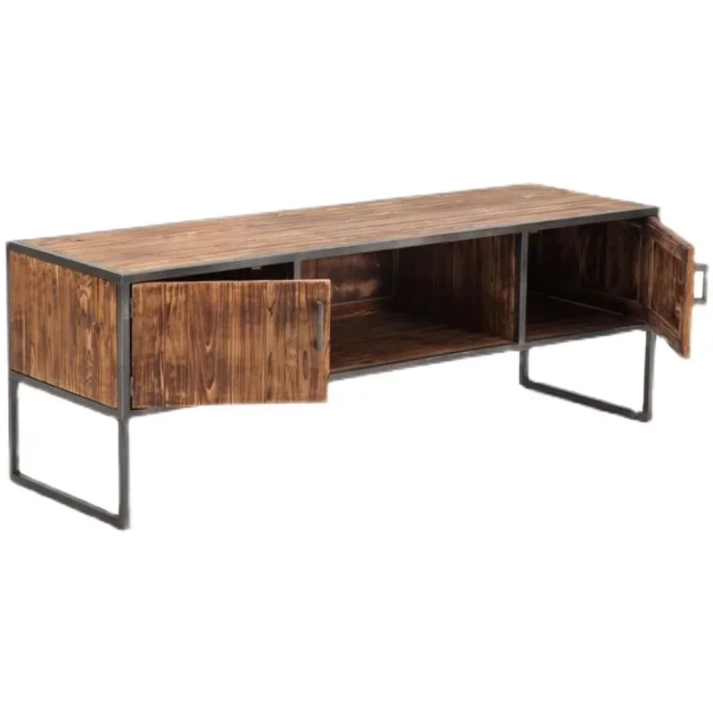 

Living Room TV Cabinet Combination Small Apartment Furniture Creative Simple Iron Art