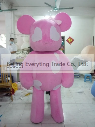 

Новинка, Лидер продаж, взрослый пенопластовый милый медведь, кукла, девочка, мультфильм, искусственное рождественское платье, костюм талисмана на Хэллоуин