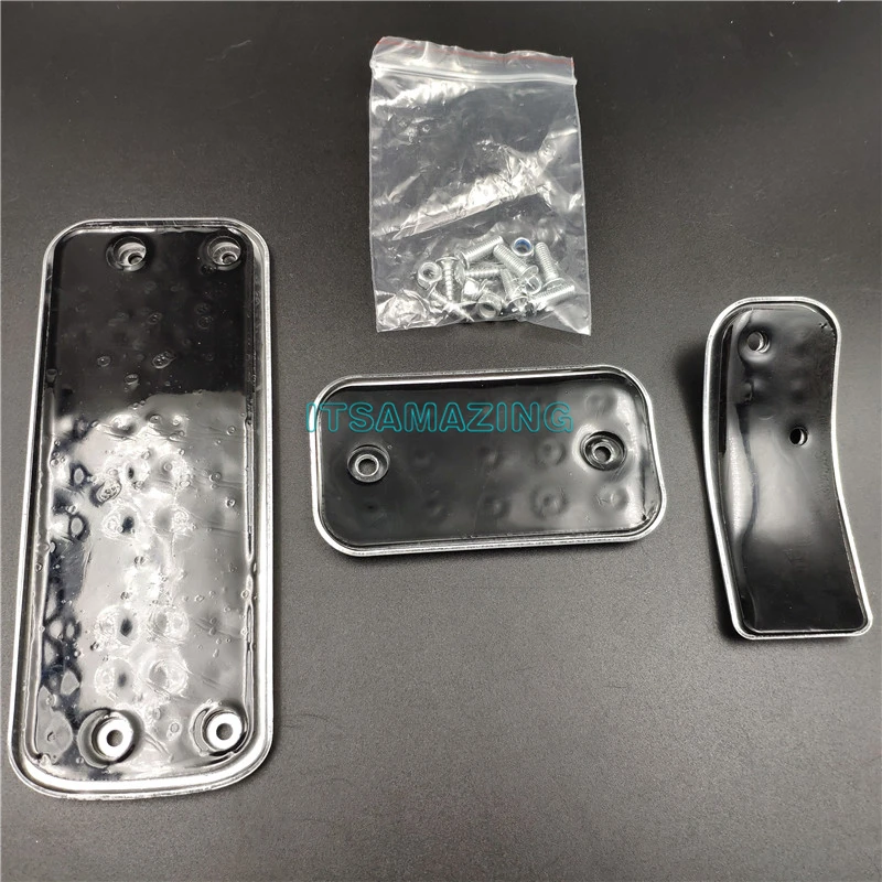 Car Modified Pedal Gas Footrest Plate Pad Cover For Citroen C2 2007~2012