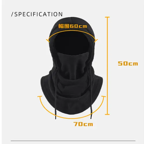 Winter Thermal Neck Warmer Outdoor Polar Fleece Balaclava Scarf Skiing Face Mask Snood Hood Hat Windproof Keep Warm Cycling Cap - Image 6