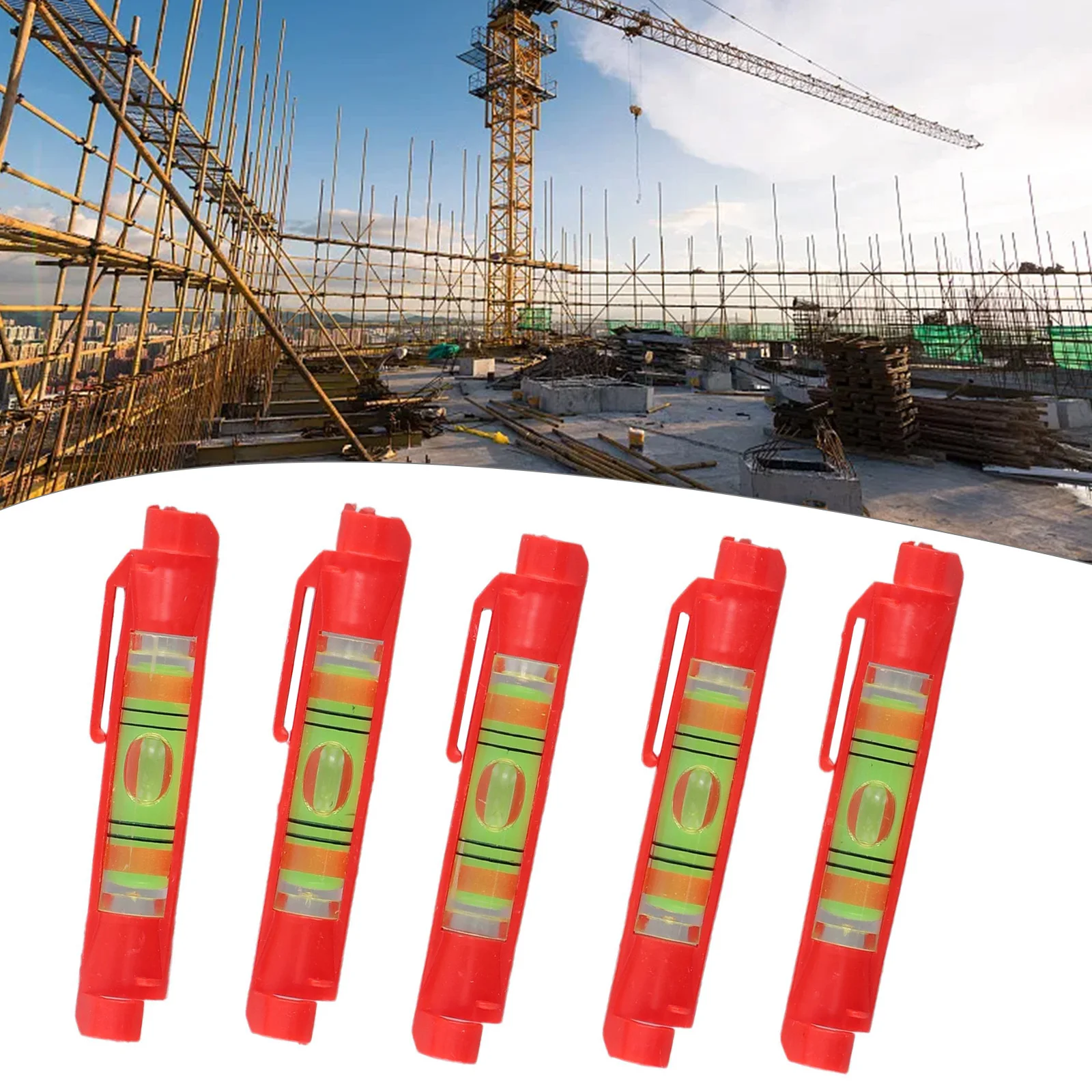 

5 шт., пластиковые уровни, 75x12,5 мм