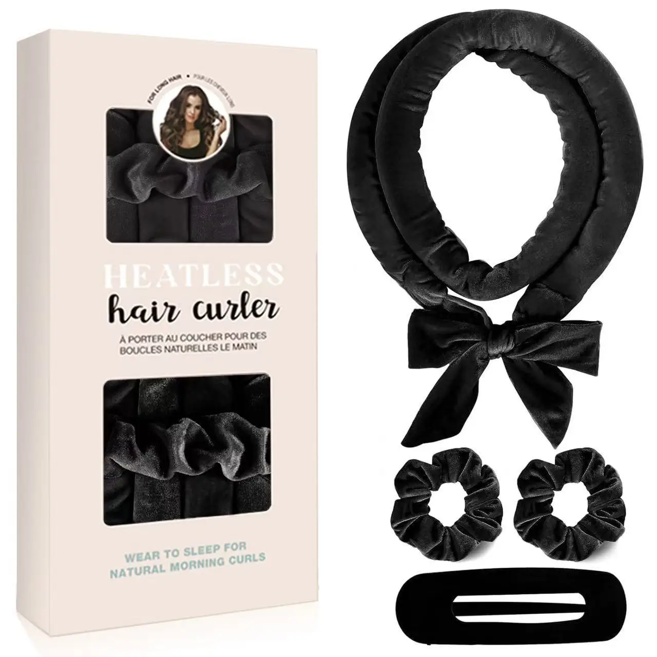 Effortless Heat-Free Curling Headband for Soft, Overnight Waves