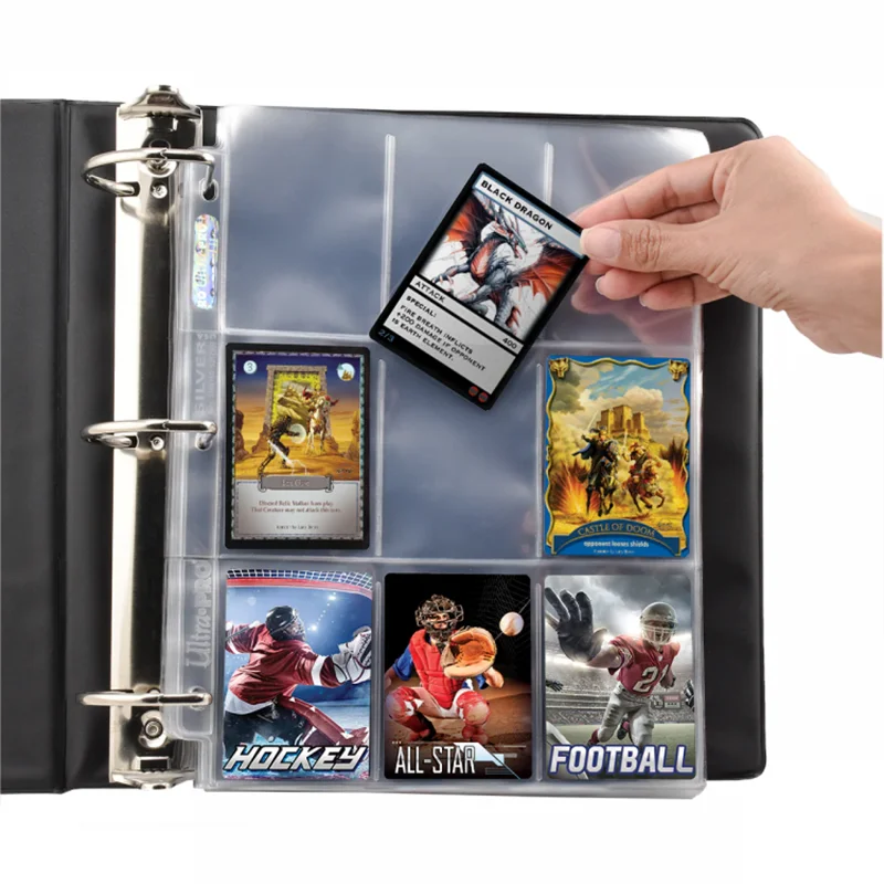 10 Pochettes Ultra Pro Photo 8,5x11" Pour Classeur 3 Trous, Papier Sans Acide, Neuves