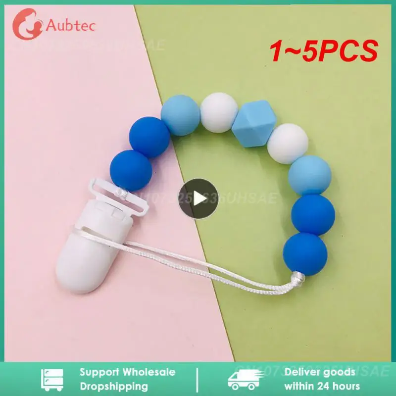 

1~5PCS BOBO.BOXSilicone Beads 15mm Round Perle Silicone Dentition Baby Teething Beads Pacifier Chain Accessories Baby Products