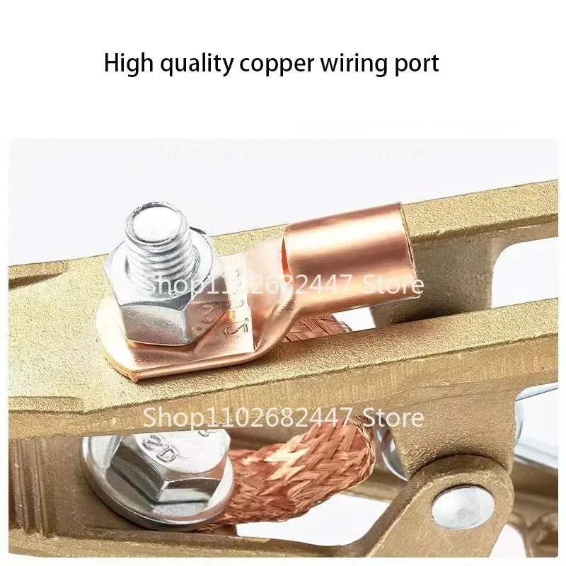 1PCS 300A Grounding Clamp A-shaped Heavy Duty Earth Clamp Antioxidant Brass Multipurpose Welding Ground for Shipyards