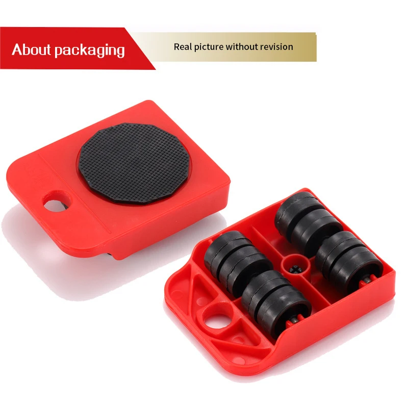 Description Picture 6 of itemNew Furniture Transport Moving Roller Set Removal Lifting Moving Tool Set Wheel Bar Mover Moving Heavy Stuffs Device Hand Tool