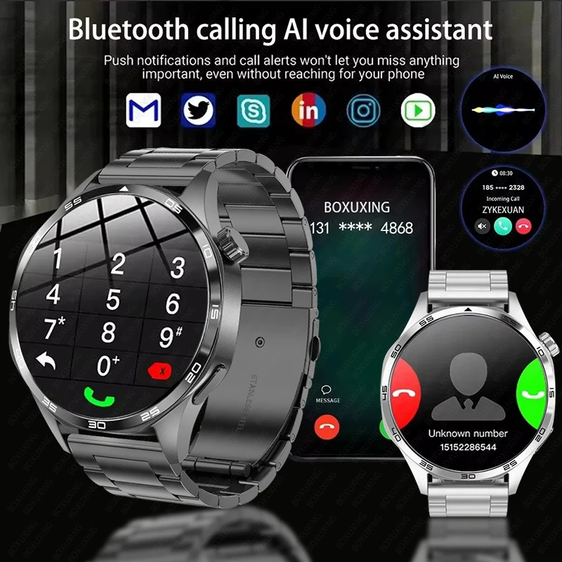 Smart Watch GT5 PRO Smart Watch Men Watch 5 Pro AMOLED HD Screen Bluetooth Call GPS Trajectory NFC Heart Rate Compass