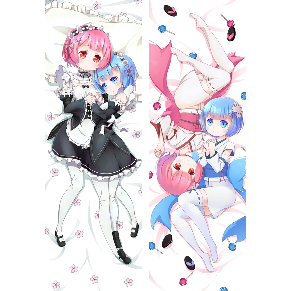 ReLife in a Different World from Zero Rem Pillow Case Cover Hugging Body ReLife in a Different World from Zero Rem Pillow Case Cover Hugging Body