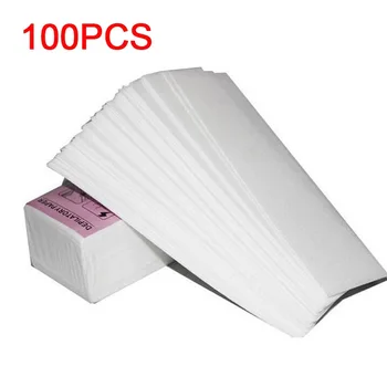 Nuovo 200/100 pz Strisce Ceretta Fascia di Cera di Carta per Ceretta Nastro di Carta Per Depilare con Cera Strisce di Cera Depilatoria Lz01 1