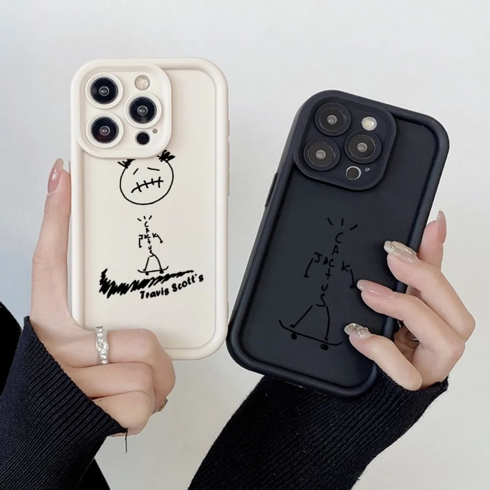 Travis Scotts Sketch Phone Case Per Samsung Galaxy S24 S21 S21Fe S22 S23 Plus Ultra A55 A54 A52 A53 Cover