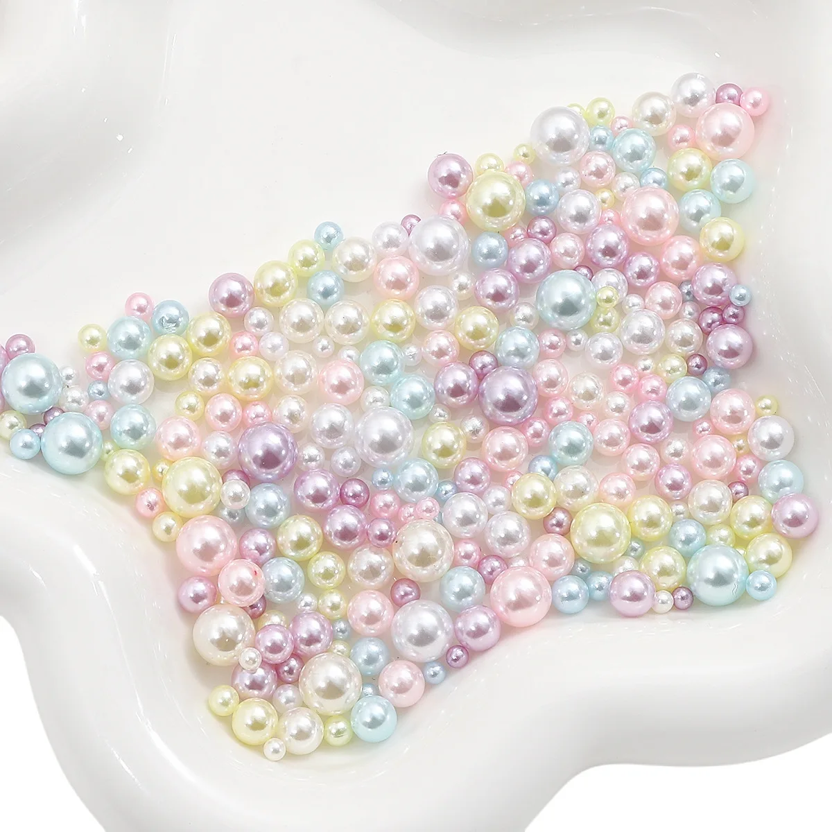 144PCS 3-8mm Resin Beads for Jewelry Making DIY Craft Beads for Accessories Making