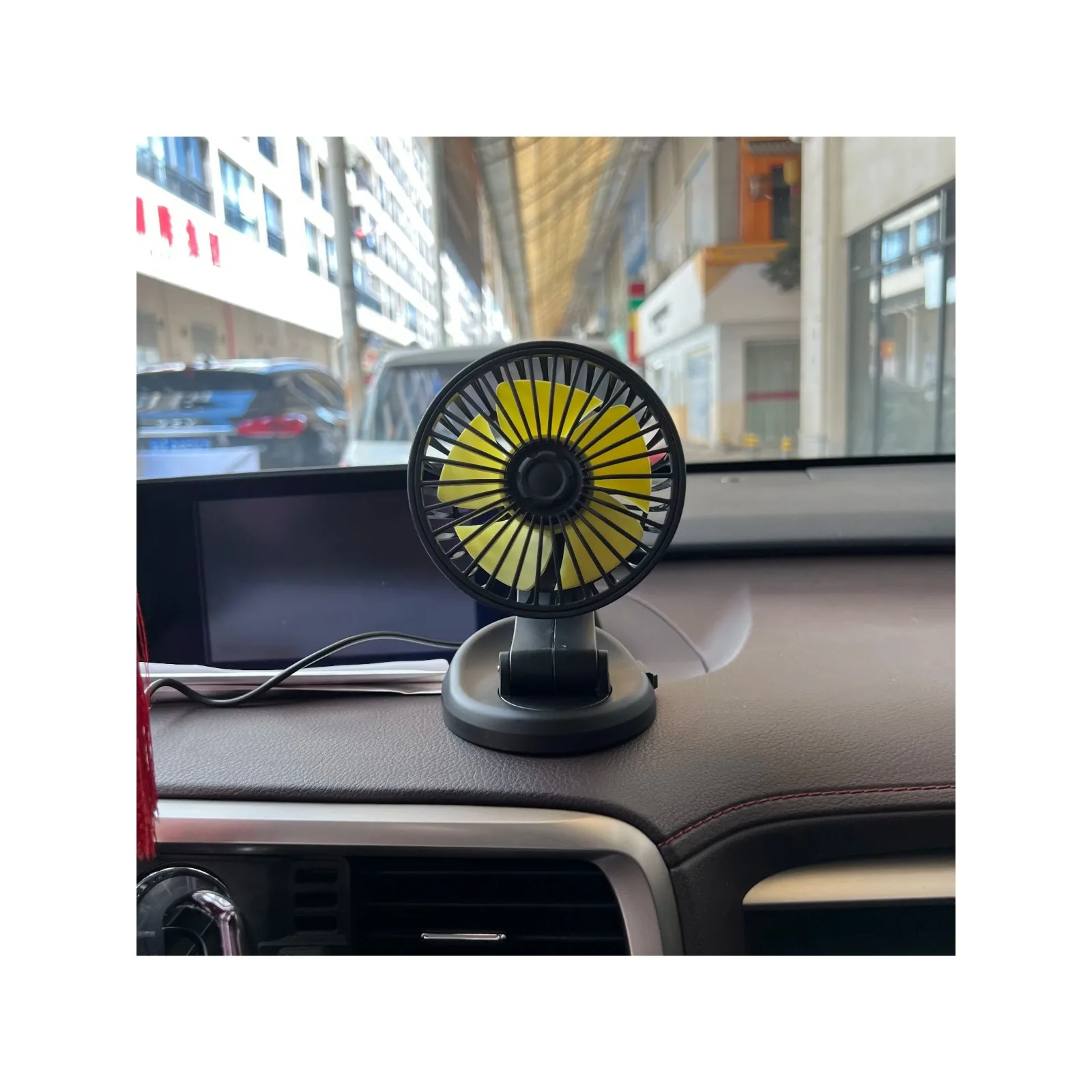 

Car Fan Mini Car Fans Cooling Two Speeds Adjustable Auto Cooler Air Fan Car Accessories Wind Regulation USB 12V Sedan Model