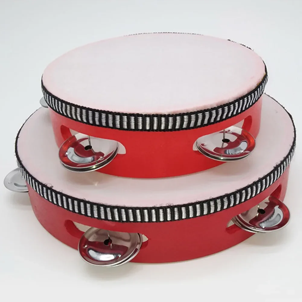 Musical Instruments 4in 6in 8in 10in Tambourine Hand Drums Toys for KTV Party Children Educational
