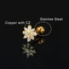 Ear Piercing Cartilage Tragus Helix Daith Screw Stud Earring for Women 1pc Chic Y2k Girlish Crystal Accessories on Ear Jewelry 4