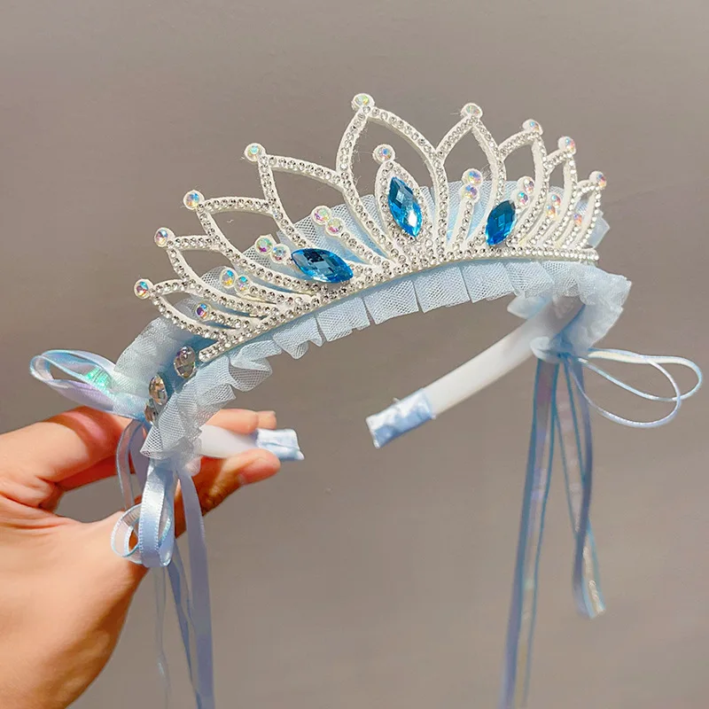 Princess Headband Children's Day Princess hair hoop Crown Little Girl Hairpin Birthday Hair Accessories