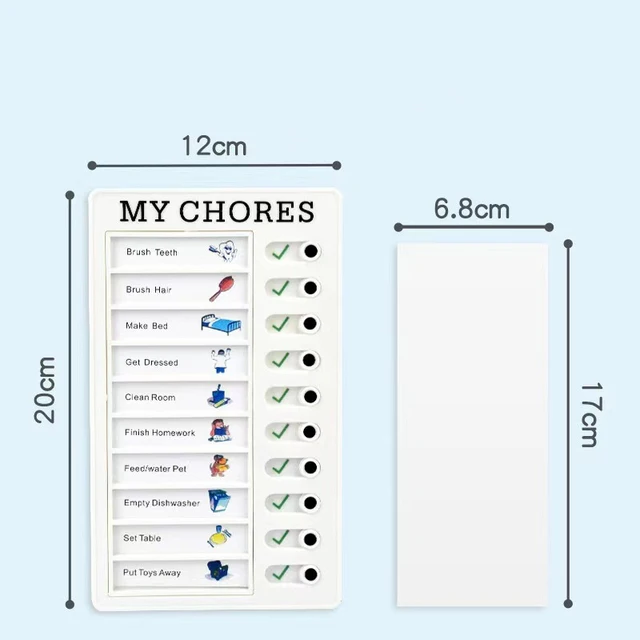 Memo Plastic Board Gyermekek Önfegyelem Lyukasztó Készüléke Az Általános Iskolás Diákok Ünnepi Feladat Ütemtervének Táblára - Image 4