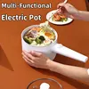 1.8L Mini Multi-Functional Electric Pan 2 In 1 Instant Noodles Pot Non-Stick Kitchen Cooking Utensils Frying Household Cooker 1
