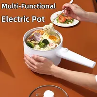 1.8L Mini Multi-Functional Electric Pan 2 In 1 Instant Noodles Pot Non-Stick Kitchen Cooking Utensils Frying Household Cooker 1