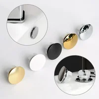Copper Sink Overflow Cover Trim Ring Hole Cap Wash Basin Round Double Layer Overflow Plug TubDrain Stopper Kitchen Bathroom 1
