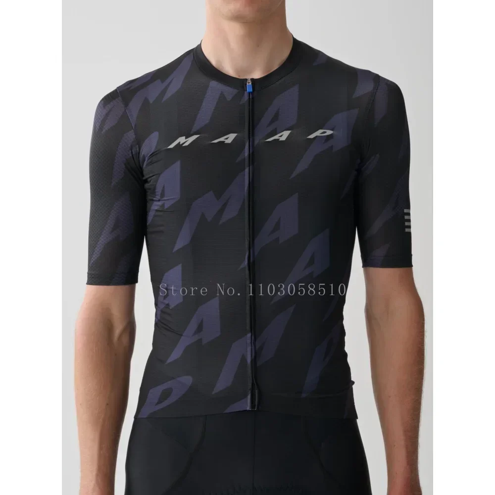 Men Cycling Jersey for Men MTB Road Bicycle Shirt Pro Team Short Sleeve Bike Clothes Mountain Bicycle Clothing  Downhill Jersey 2