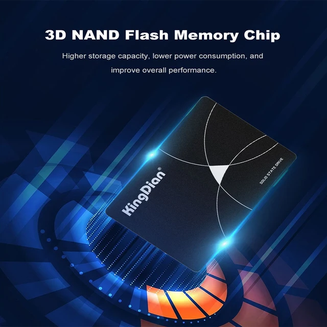 Твердотельный накопитель KingDian SSD 120 ГБ 128 ГБ 240 ГБ 256 ГБ 480 ГБ 1 ТБ 2 ТБ 3D NAND 512 "SATA III, Внутренний твердотельный накопитель для настольных ПК и ноутбуков 3