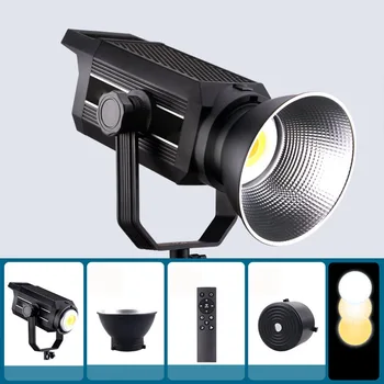 실제 LED 비디오 조명, 연속 LED 조명, 인물 사진, 결혼식, 야외 촬영, 유튜브 비디오용, 2.4G 무선 리모컨 포함, 300W