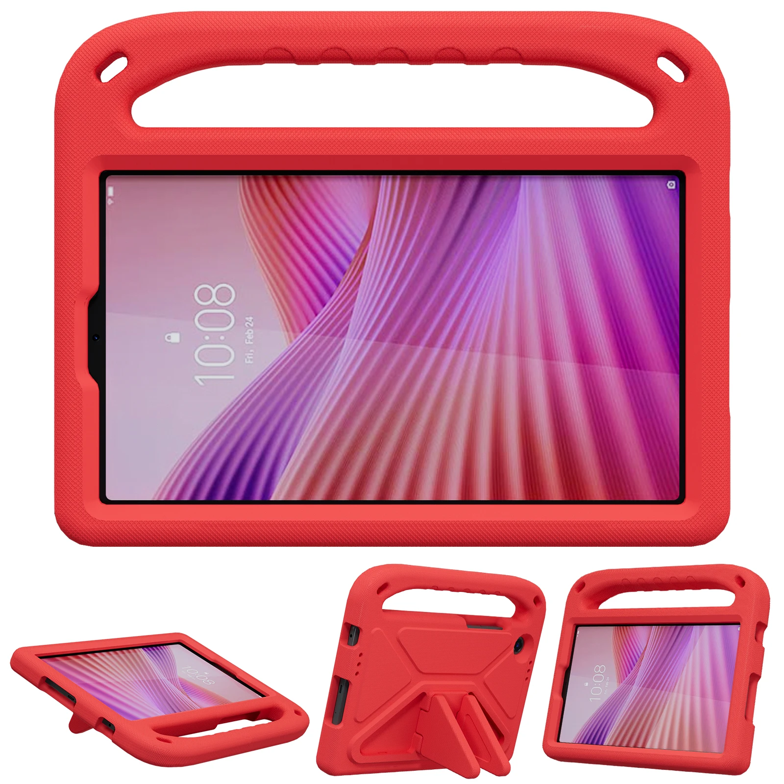Kids Shockproof Cartoon Handle & Kickstand Tablet Case - 8.7 Inch Eva Cover