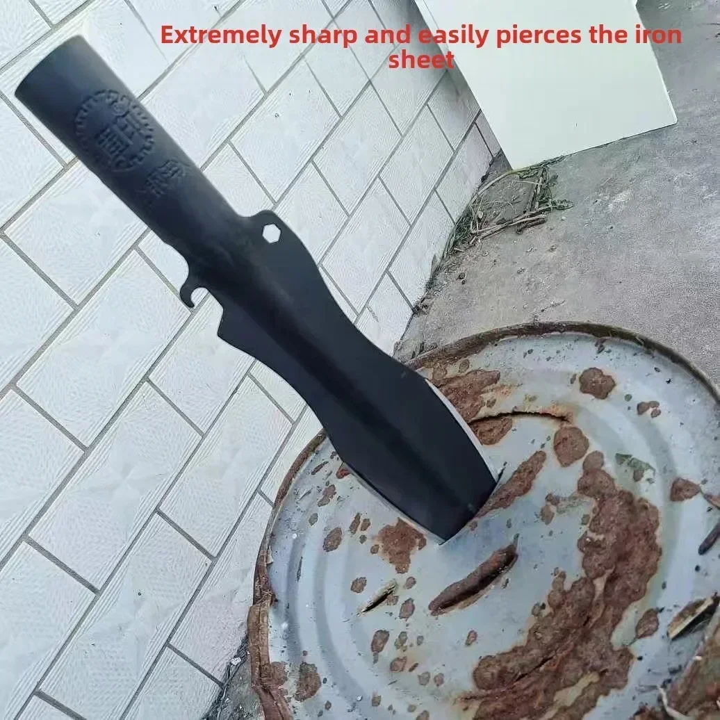 2025 New Stainless Steel Spearhead Boar Spear Gardening Tip Shovel Outdoor Multi-Tool Spear survival gear camping tools edc 4